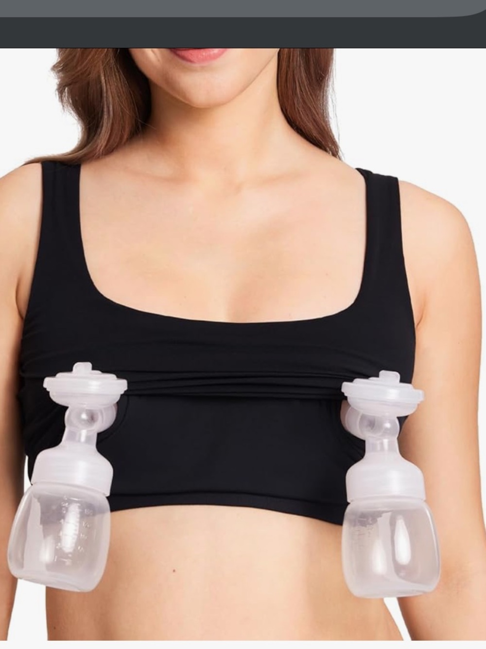Momanda nursing Natrelax® Pumping Crop Tank Top Black  Small Soft Padded